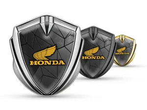 Honda 3D Emblem Abzeichen Pro Design Aus Edelstahl 3D